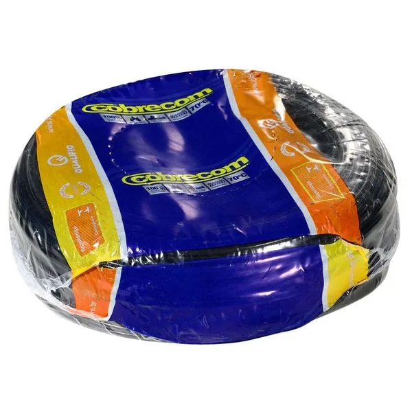 Cabo Flexível 2,5mm² 750V Preto 100m | Cobrecom NBR NM 247-3