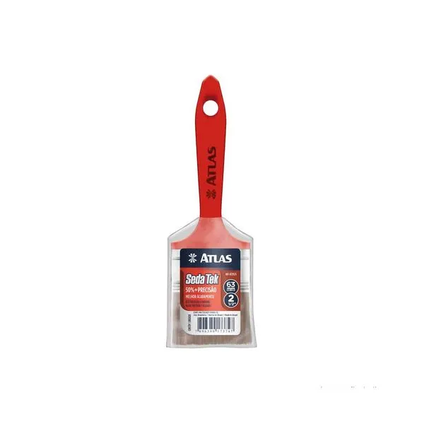 Trincha para pintura Sedatek 2. 1/2" vermelha Atlas