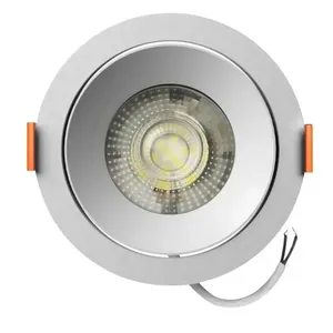 Spot LED de Embutir Easy Decor Redondo Branco 3W Bivolt Bronzearte Spot Led Easy Decor Embutir Redondo Branco 3W 270 Lúmens Luz Amarela
