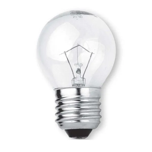 Lâmpada incandescente 220V 60W bolinha clara Bronzearte