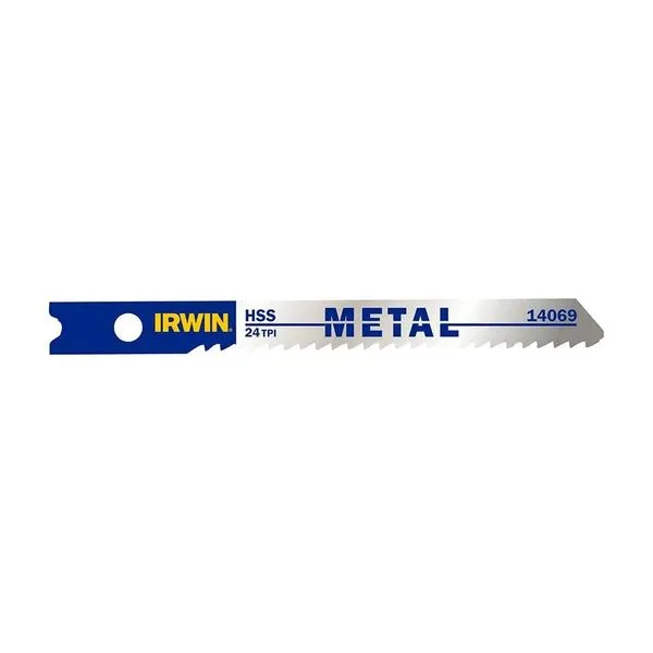 Lâmina para Serra Tico-Tico para Metal 2.3/4" HSS Irwin com 02 Unidades Lâmina para serra tico tico 2.3/4" para metal 02 unidades HSS Irwin