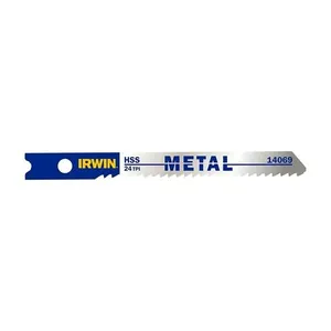 Lâmina para Serra Tico-Tico para Metal 2.3/4" HSS Irwin com 02 Unidades Lâmina para serra tico tico 2.3/4" para metal 02 unidades HSS Irwin