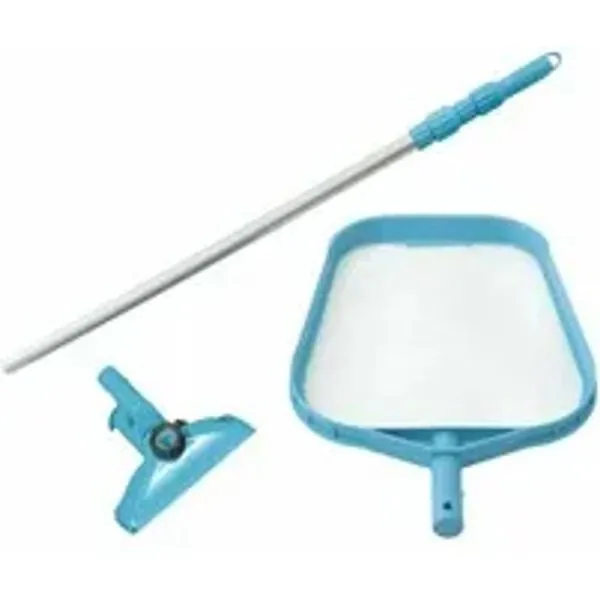 Kit Manutenção p/ Piscina - Peneira e Aspirador (Cabo 2,39m) Intex