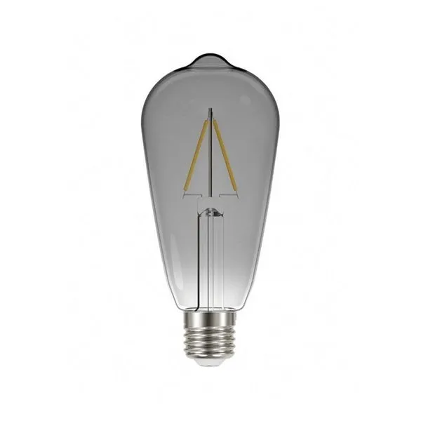 Lâmpada Led Taschibra Filamento Vintage St64 Fumê 3w E27 Bivolt