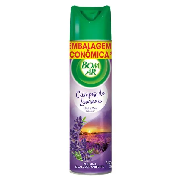 Bom ar campos de Lavanda Embalagem Econômica 360 ml Bom Ar Lavanda Embalagem econômica 360ml