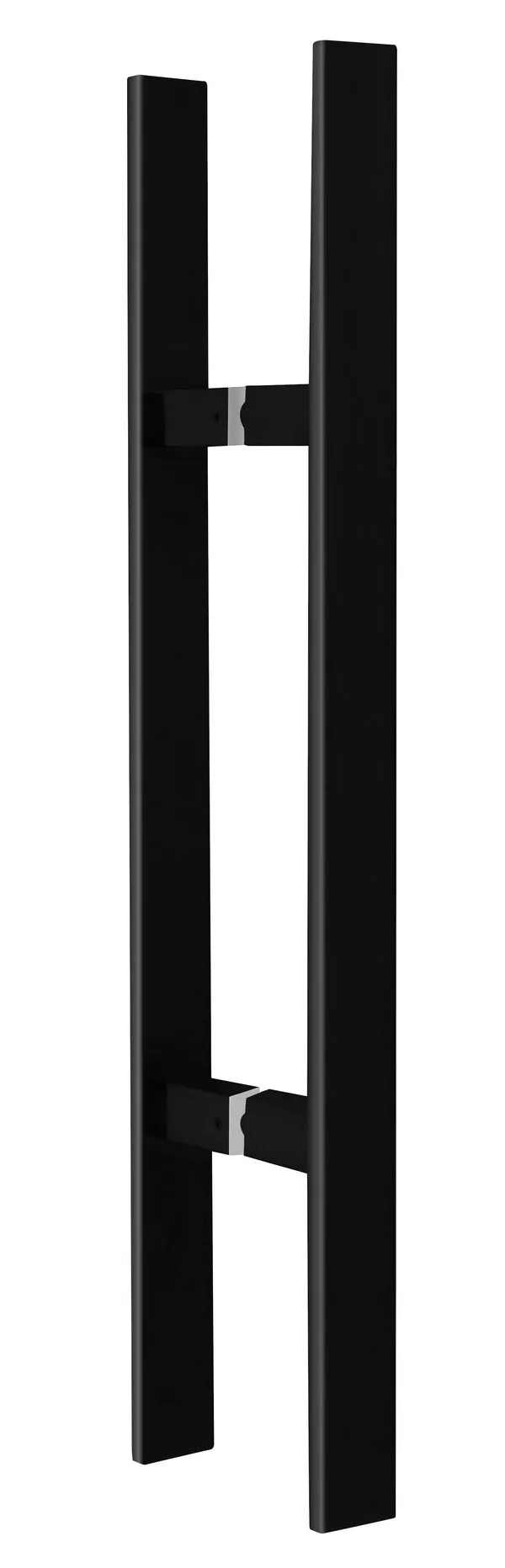 Puxador aço duplo para porta preto 40cm Prostell