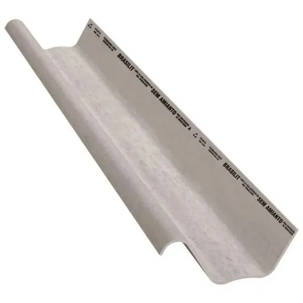 Telha Kalheta Fibrocimento Hidrofugada Cinza 8mm 5m Brasilit