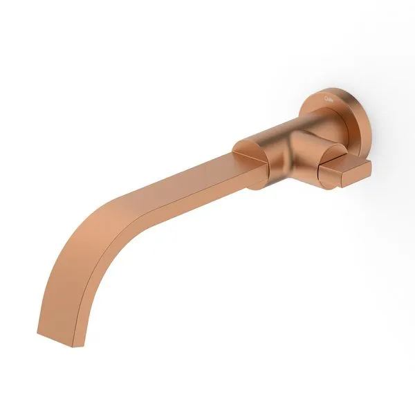 Torneira Para Lavatório De Parede Flow Rose Gold Matte Celite