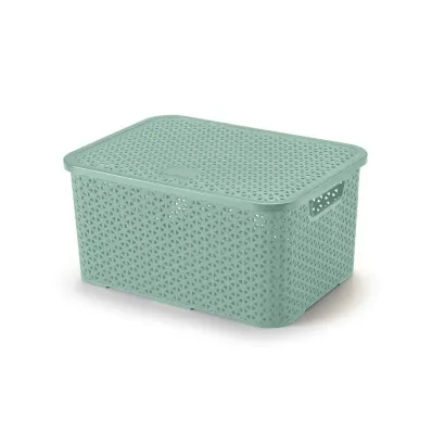 Caixa Organizadora Mosaico 8,5L Menta Arthi