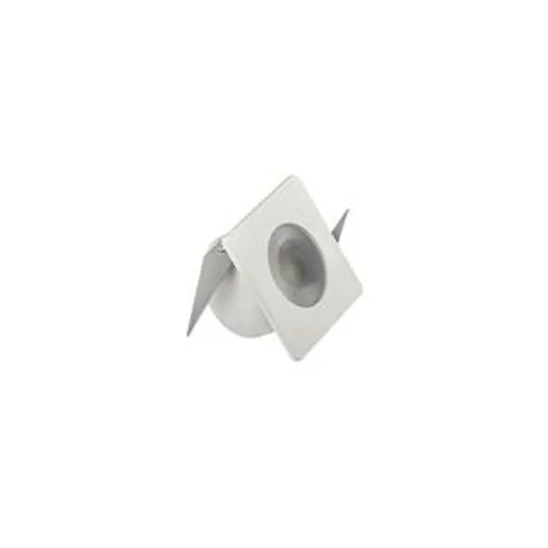 Luminária LED mini embutido Luminatti bivolt 1W 2700k branco