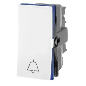 Módulo Pulsador Campainha 2a 250v~ Borne Automático Branco Acetinado Monocromático 611012bc Pial Plus Legrand