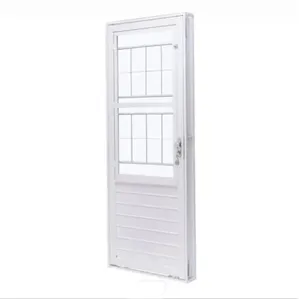 Porta de Aço Galvanizado Branco Social Postigo Esquerda - 215x83