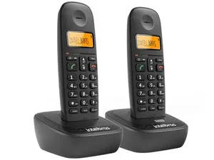 Telefone sem Fio Intelbras 4122512 TS 2512 Preto DECT 6.0 com 01 Ramal e Identificador