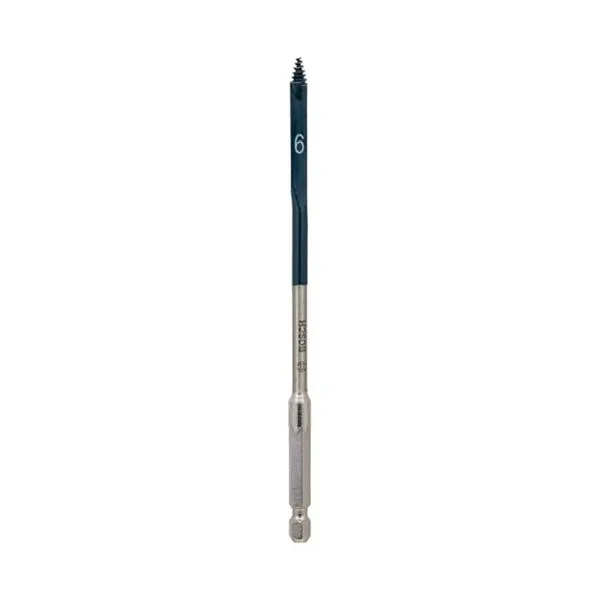 Broca Chata para Madeira Bosch Self Cut Speed 6,0mm com Haste Hexagonal 1/4"