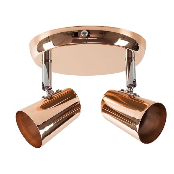 Spot De Sobrepor New Short 02 Luzes Gu10 Cobre LLumm Bronzearte