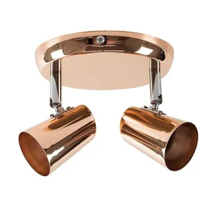 Spot De Sobrepor New Short 02 Luzes Gu10 Cobre LLumm Bronzearte