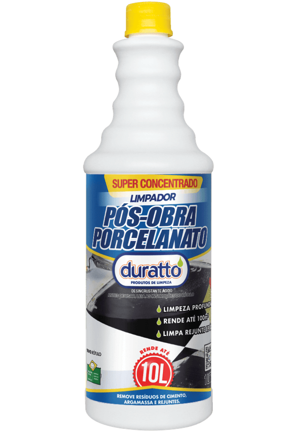 Limpador Pós-obra Para Porcelanato 1l Duratto