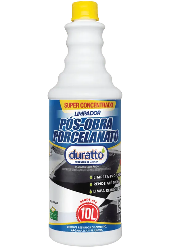 Limpador Pós-obra Para Porcelanato 1l Duratto