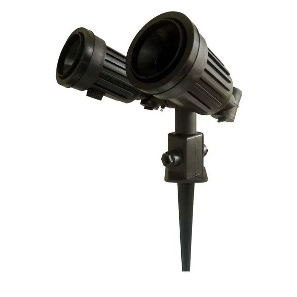 Espeto para jardim duplo articulado para lâmpada PAR bivolt preto Key West