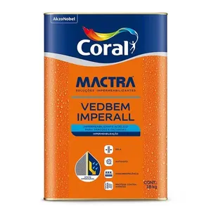Tinta Acrílica Impermeabilizante Mactra Imperall Premium 10 Em 1 Poncho 18KG Coral Mactra