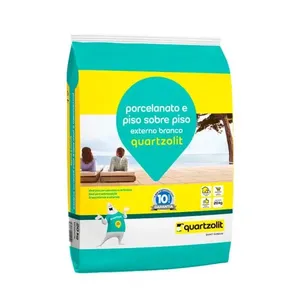 Argamassa Piso sobre Piso Uso Externo Branco 20kg Quartzolit