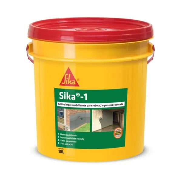 Aditivo Impermeabilizante 1 Sika Aditivo Impermeabilizante1 18L Sika