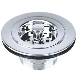 Válvula inox para pia americana 3 1/2 polegadas 1623 Bognar