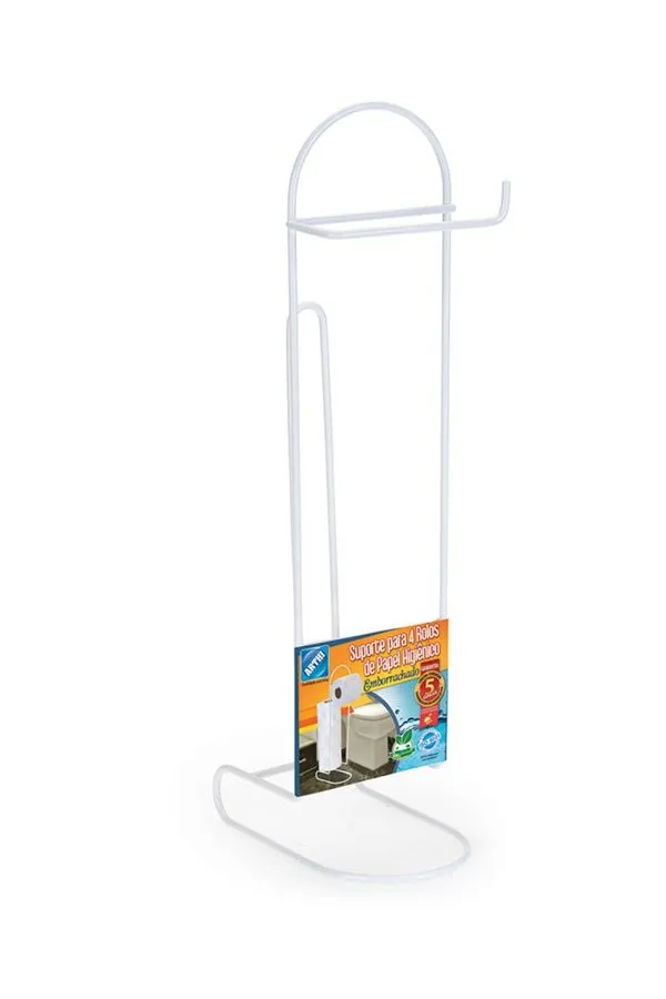 Suporte para Papel Higiênico Arthi de Chão 4 Rolos Branco UNICA