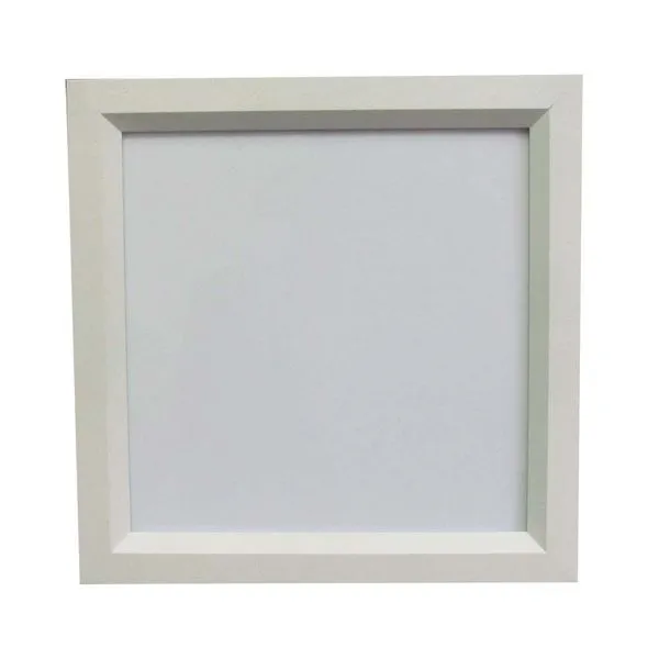 Luminária de embutir quadrada Sevilha para 2 lâmpadas 24x24cm branca Tualux