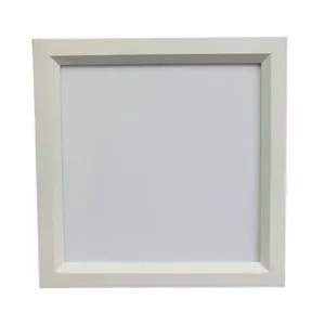 Luminária de embutir quadrada Sevilha para 2 lâmpadas 24x24cm branca Tualux