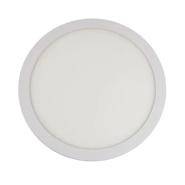 Painel LED de Embutir Slim Redondo Luz Neutra Bivolt Bronzearte Painel de LED Embutir Slim 24W 29,5cm 2040 Lúmens Luz Neutra