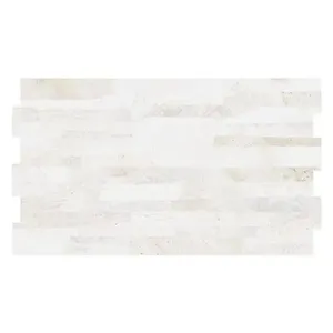 Revestimento Encaixe Oasis Perola Bege Esmaltado 31x54cm Caixa com 1,51 m² Borda reta Savane