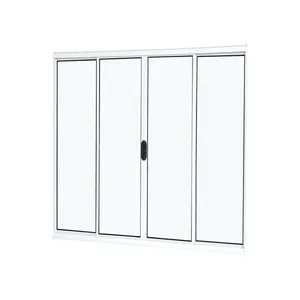 Janela Alumínio Correr Sem Grade Vidro Liso 4 Folhas 120X100X6,03 Branco Slim Ramassol