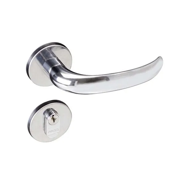 Fechadura Pado Externa de Aço Zamac 40mm Concept com Roseta Cromada Fechadura Zm Concept Rr1 406-40 Externa Cr Pado