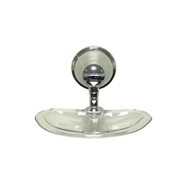 Saboneteira Mondo Verona Cromado Cristal Aquaplás