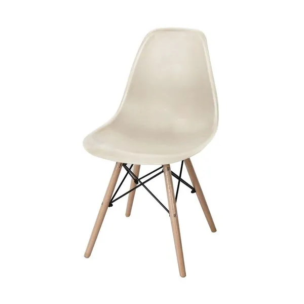 Cadeira Eames Fendi para Mesa de Jantar com Pés de Madeira Coisas e Coisinhas