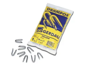 Grampo Cerca Gerdau 1X9 Polido c/20pcs