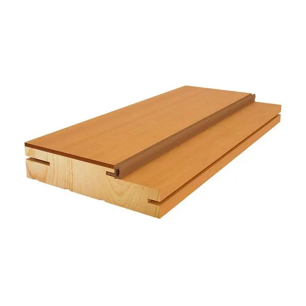 Batente para porta de madeira 210x14x3,2cm regulável imbuia Vert