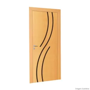 Folha de Porta Decorada Frisada Concept 09 210x62cm Mogno Randa