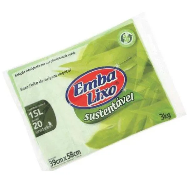Saco de lixo sustentável 15L Embalixo
