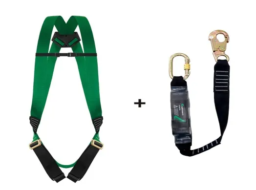 Conjunto Carbografite Talabarte CG750PE (700E/343AB) Verde e Preto