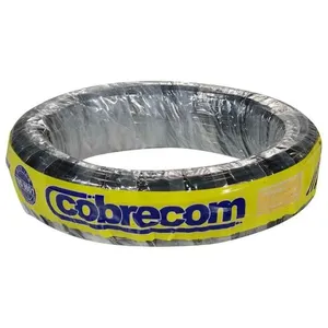 Cabo Flexível 4,0mm² 750V Preto 50m | Cobrecom Antichamas NBR