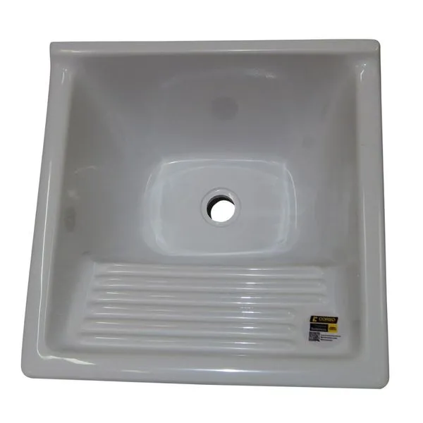 Tanque Marmore Sintético 20 Litros 45x45cm Corso Tanque de Marmore Sintético 20 Litros 45x45 cm Fixação Parede Branco
