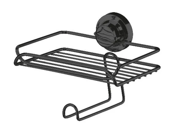 Suporte para Papel Higiênico e Porta Objetos com Ventosa Onix Future
