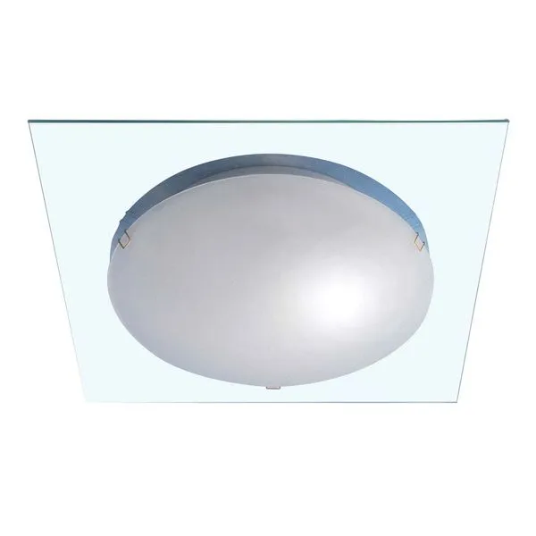 Plafon para lâmpada E27 30cm Grampo pequeno 100W prata Pantoja