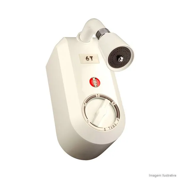Chuveiro elétrico 220V 6 temperaturas branco KDT