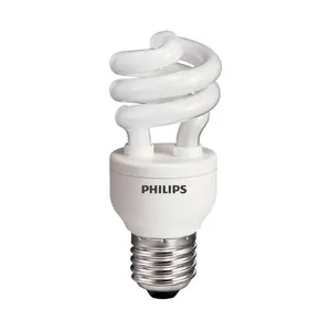 Lâmpada eletrônica fluorescente Eco Home Twister 127V 11W amarela Philips