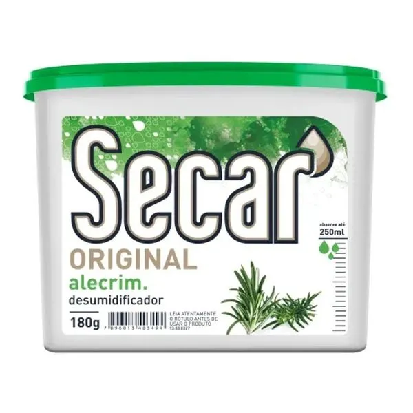 Desumidificador 180g Original Alecrim Secar