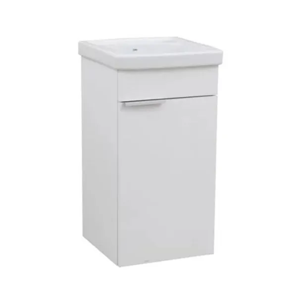 Kit Gabinete Lavanderia com Tanque Branco 75cm Celite Kit Gabinete Lavanderia com Tanque Celite 7 Litros 75cm Branco