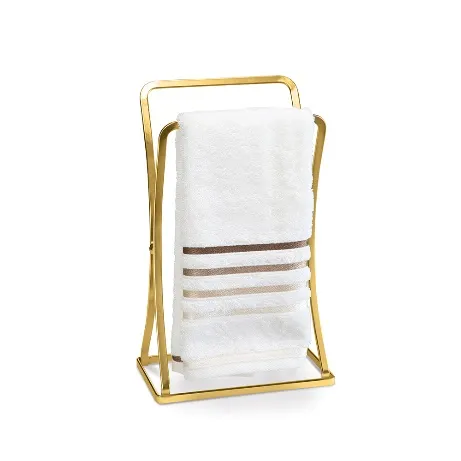 Porta Toalha Lavabo Dourado Fosco